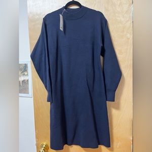 New Uniqlo Blue Sweater Dress